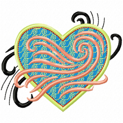 Hearts Embroidery Design 3